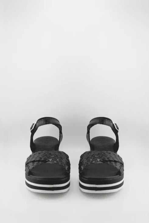 Oh My Sandals Woven Strap Platform Sandals